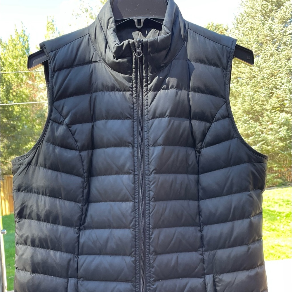 J Jill DOWN city puffer long vest, Size Small